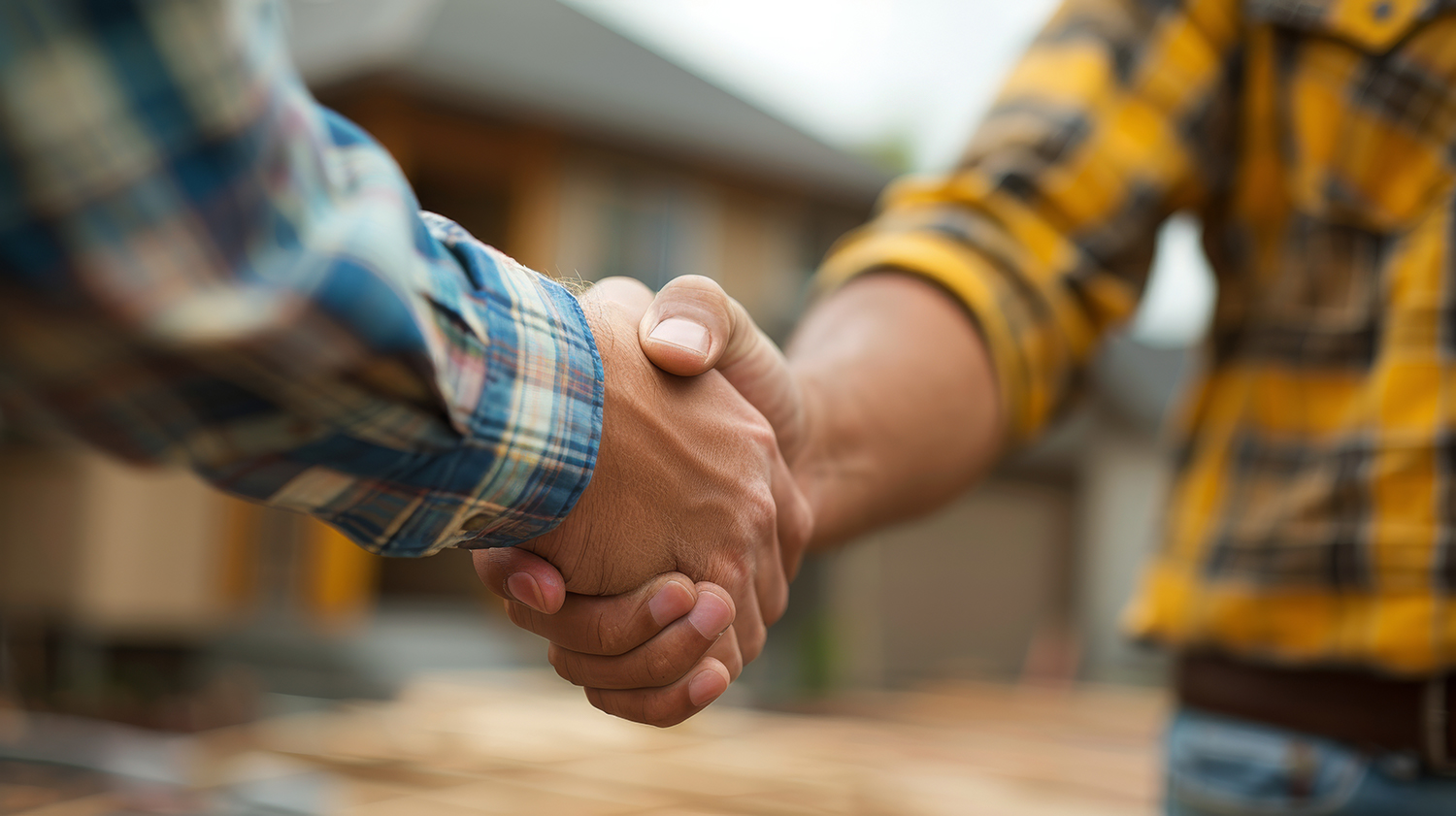 professional builder in australia_close-up-of-two-people-shaking-hands_45965243